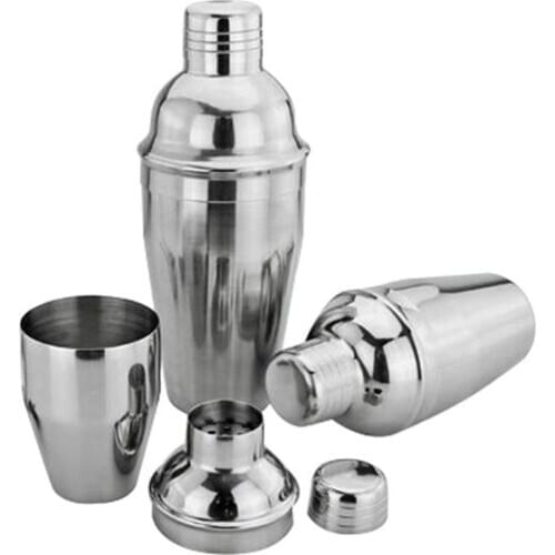 1Pcs 550ml Stainless Steel Cocktail Shaker Cocktail Mixer Wine Martini Drinking Boston Style Shaker For Party Bar Tool