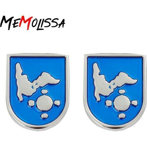 Memolissa Luxury Shirt Cufflinks For Mens Blue Map Design Fashion Brand Cuff Botton High Quality Globe Earth Shape Cuff links