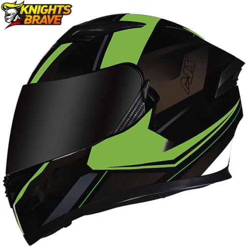 AIS Full Face Casco Moto Men Motorcycle Helmet Double Lens Motocross Motorbike Racing Helmet Electric Helmet Capacete Moto