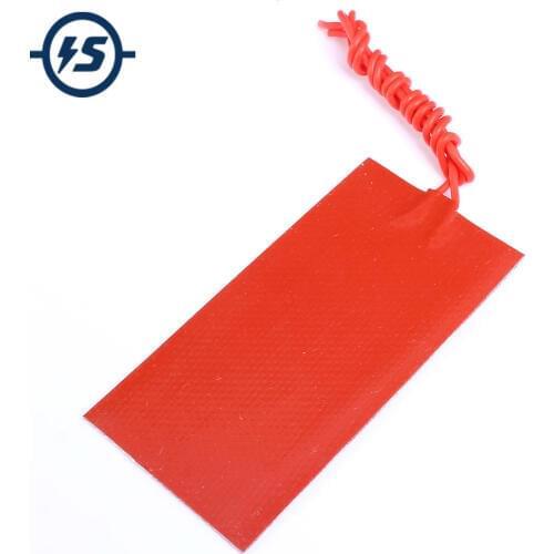 Silicone Rubber Heating Panel Constant Temperature Heater Plate 50mmx100mm 12V 15W