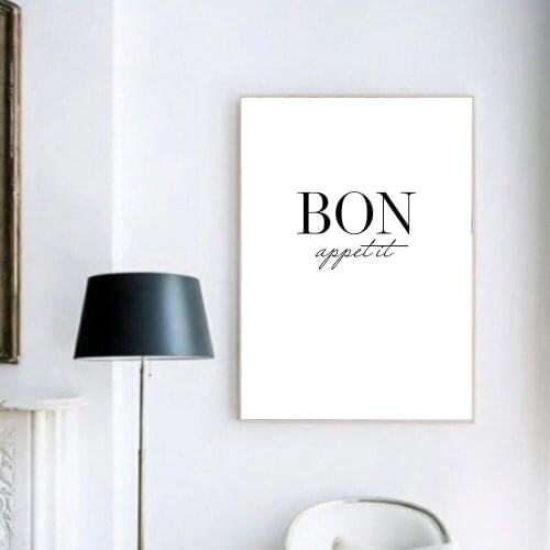 French Kitchen Wall Art Decor But First Coffee Posters and Prints Bon Appetit Print French Kitchen Canvas Painting Pictures