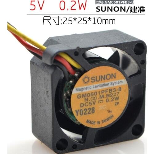 Original 2010 5V 0.2W GM0501PFB3-8 2cm mini laptop cooling fan