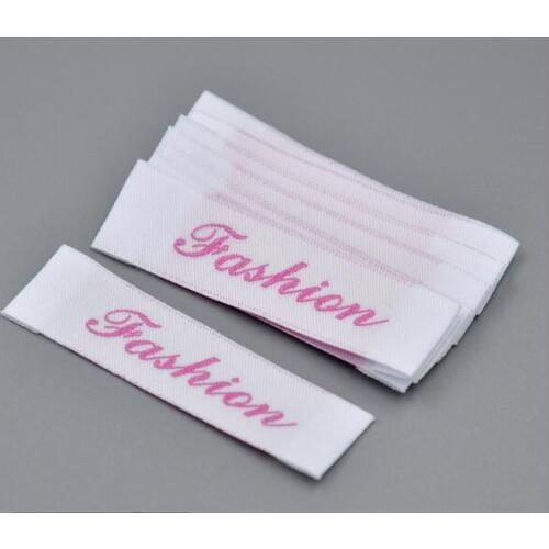 Custom sewing label cloth label with logo garment labels separate cut or folded 1000pcs lot
