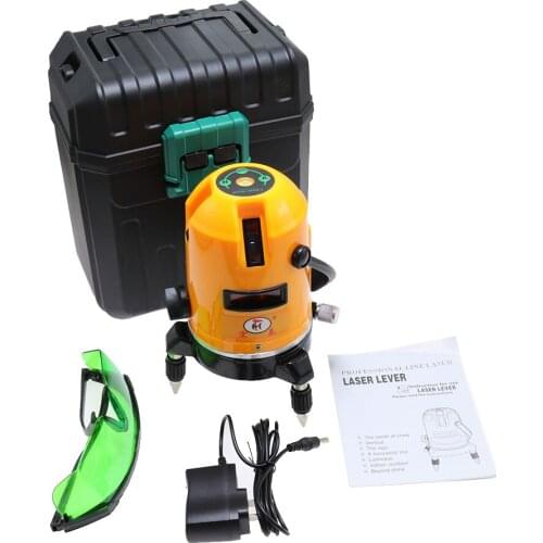 Portable Laser Level 3 Lines Self-Leveling 360 Horizontal And Vertical Cross Super Powerful Red Beam