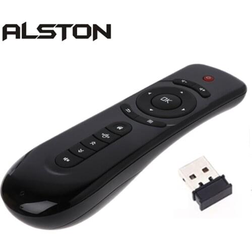 ALSTON T2 Fly Air Mouse Remote Control 2.4GHz Wireless 3D Gyro Motion Stick For 3D Sense Game PC Android TV Box Google TV Player