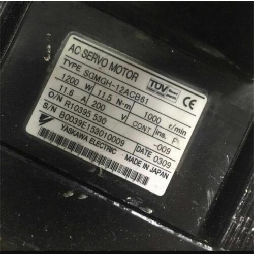 Used Tested Working SGMGH-12ACB61 AC SERVO MOTOR