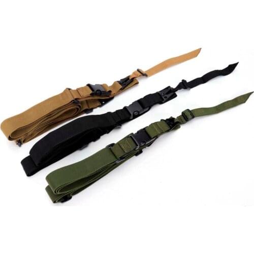 Tactical Multi-Mission 3/three Point Rifle Sling Adjustable Bungee Sling Swivels Airsoft Gun Strap Belt 1000D Nylon