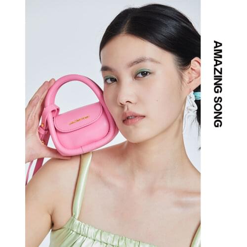 Amazing Song soft European Earphone Bag 2021 New Lipstick Bag mini Bag Cross-Body Leather Cute Bag