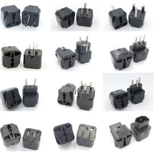 Universal CE Kr american european power plug adapter AU EU to US UK USA adapter plug Japan Israel Brazil India travel converter