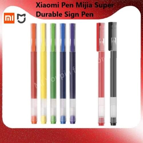 Xiaomi Pen Mijia Super Durable Sign Pen MI Pens 0.5mm Signing Pens S MJZXB02WC Smooth Switzerland Refill Mikuni Japan Ink
