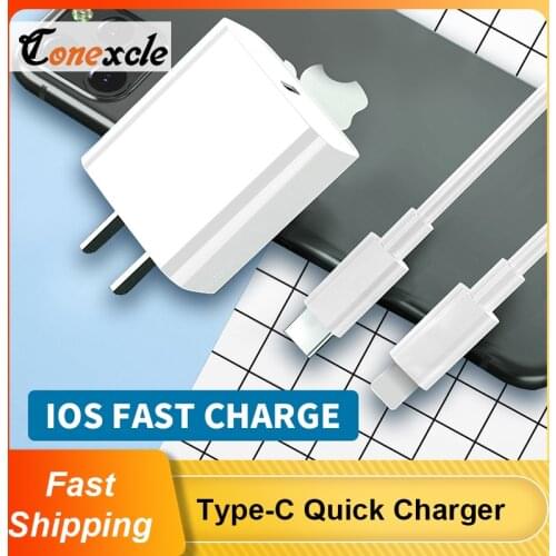 Conexcle Quick Charge 4.0 3.0 QC PD Charger 18W QC4.0 QC3.0 USB Type C Fast Charger for iPhone 12 X Xs 8 Xiaomi Phone PD Charger