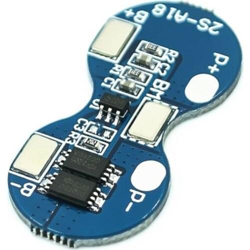 2S Li-ion 18650 Lithium Battery Charger Protection Board 7.4V Overcurrent Overcharge Overdischarge Protection 4A 2 Series BMS