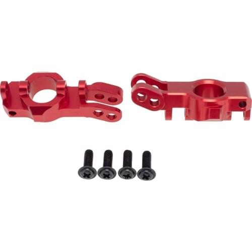 2Pcs Aluminum Front / Rear C Hub Stub Axle Carriers for 1/10 Redcat Blackout XTE SC XBE (Pro) Upgrade Parts