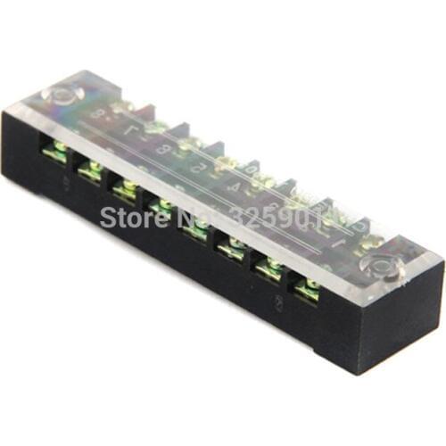 20PCS TB-1508 TB15A8P Suyep 8 Positions Dual Rows 600V 15 A Wire Barrier Block Terminal Strip copper