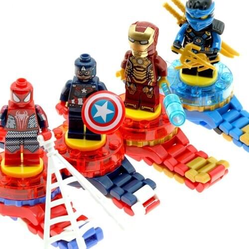 2021 Disney Cartoon Children Watch Ninjagoed Marvel Avengers Action Model Compatible Figures Bricks Toys Boys Gift