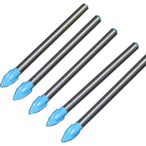 4mm-10mm 4 Size Porcelain Spear Head Ceramic Tile Glass Marble Drill Bit for choose
