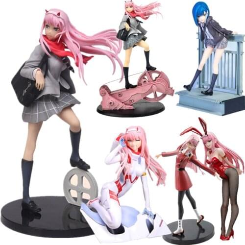 7 Styles Sexy Anime DARLING in the FRANXX Figure Toy Zero Two 02 Sexy Girl PVC Action Figure Collection Model Doll Toys