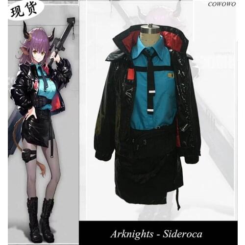Anime!Arknights Sideroca RHODES ISLAND Battle Suit Lovely Uniform Cosplay Costume Halloween Outfit Custom Any Size Free Shipping