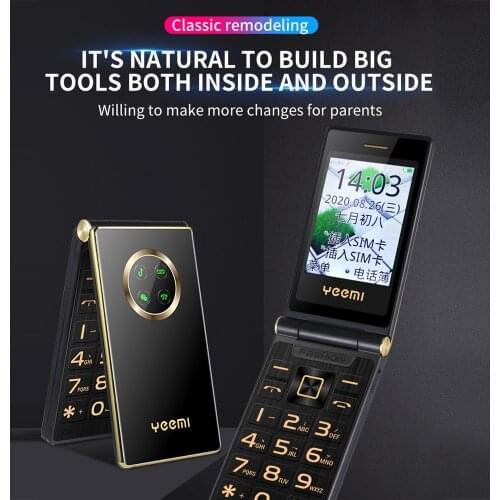 3G WCDMA 2G GSM Cover Elderly Mobilephone SOS Quick Dial Blacklist Torch Loud Sound Large Key Camera Free Case