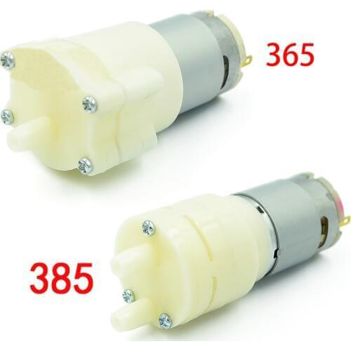 DC6-12V R365/R385 Aquarium Fish Tank Round Water Air DC Diaphragm Pump Aquarium Air Pumps Accessories