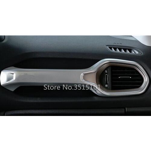 For Jeep Renegade 2016 2017 2018 2019 2020 Car ABS Silver Cover Trim Middle Up Air Conditioning Switch Outlet Vent Handle Bowl