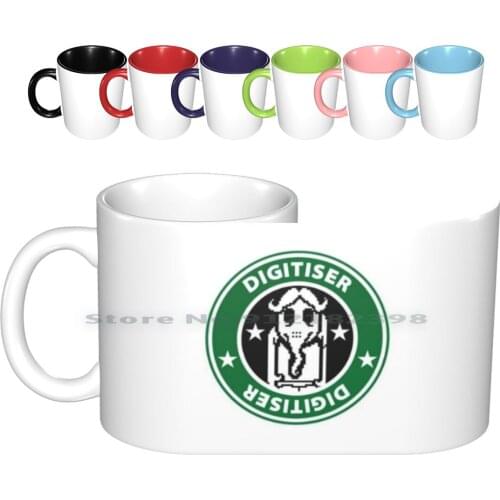 Digitiser Coffee Shop Ceramic Mugs Coffee Cups Milk Tea Mug Digitiser Teletext Mr Biffo Retro Video Games Coffee Creative