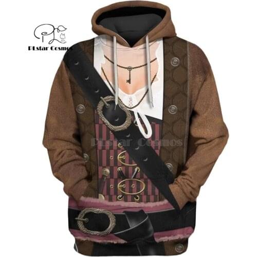 PLstar Cosmos Pirate Lass Costume 3d hoodies/Sweatshirt Winter autumn funny Halloween Christmas party cosplay streetwear