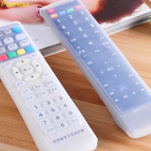 Hot Peerless Waterproof Clear TV Air Condition Remote Controller Silicone Protector Case Cover SkinPouch Pencil Bags