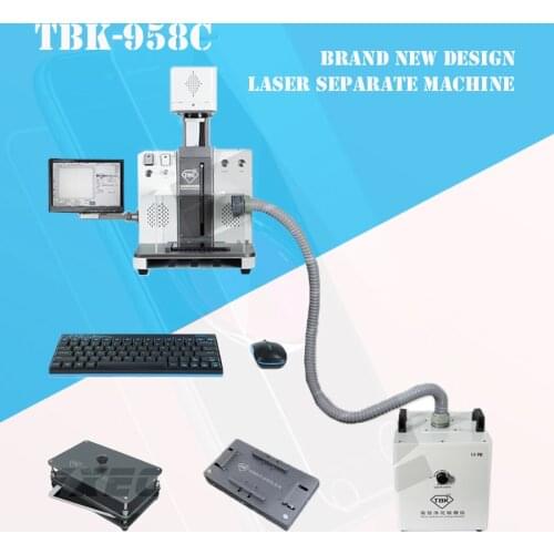 New Release TBK-958C Wireless Phone Control Laser Separate Machine For Iphone 8-12Pro Back Cover Glass Repair DIY Engraving