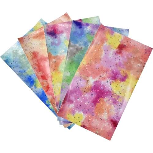 HSDLeather Solid Colorful Mirror Leather Fabric faux artificial Synthetic leather