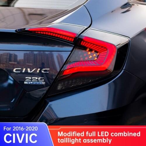 Suitable for 2016-2020 Honda civic tail lights Reversing lights Turning lights Brake lights