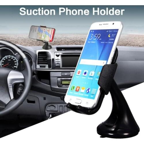 Sucker Car Phone Holder 360 Rotatable Car Mobile Phone Holder Stand In Car No Magnetic GPS Mount Support