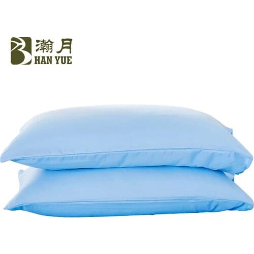 Manufacturer direct sales pillow case solid color frosted plain color single person double 45 * 75 pillow case bedding