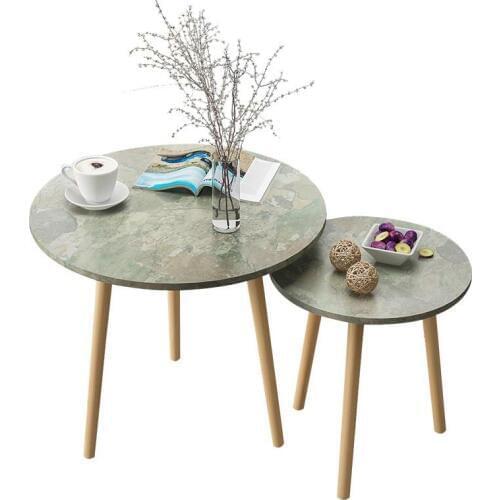 Nordic living room coffee table modern minimalist tea table solid wood leg tea table multifunctional eating table
