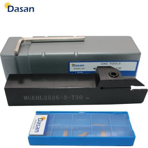 1pc MGEHL2525 3 T30 MGEHR2525 4 T35 Cut Depth 40mm 35mm 30mm Extra Long Grooving and Parting off CNC Lathe for Turning Tool Set