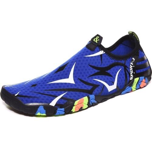 Comfortable Breathable Quick-Dry Outdoor Men and Womens Couples Upstream Shoes Beach Swimming Shoes Soft Bottom Wading Shoes