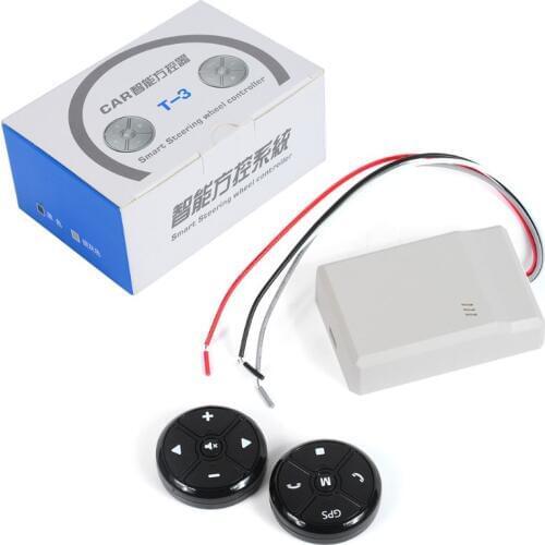 Universal Car Steering Wheel Controller 4Key Music Wireless DVD GPS Steering Wheel Remote Control Button