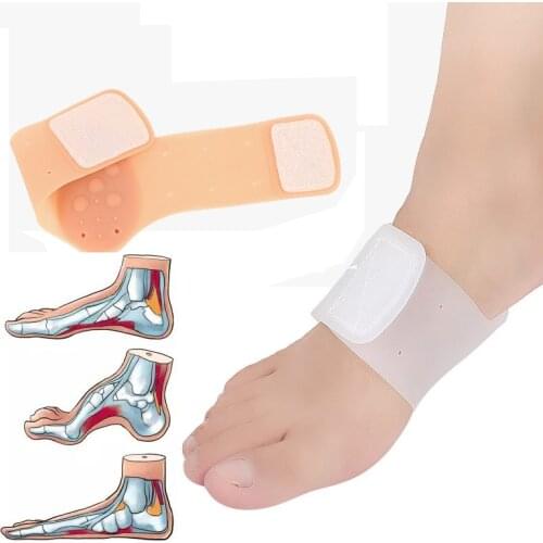 1 Pair Clear Silicone Gel Arch Support Shoe Inserts Foot Wedge Cushion Pads Pain Relief Flat Feet Insoles Shoe Accessories Solid