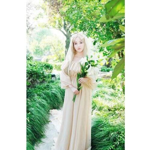 2016 High Quality Axis Powers Hetalia APH Belarus Natalia Arlovskaya Cosplay Costume Anime Custom Made Champagne Dress