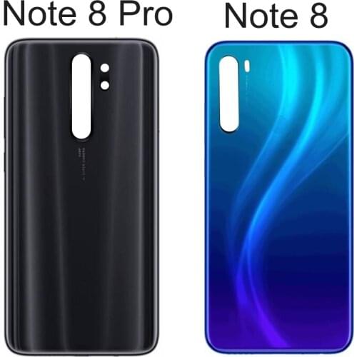 Back Glass For Xiaomi Redmi Note 8 Pro Back Battery Cover Door Rear Glass Housing Case For Redmi Note 8 Back Cover