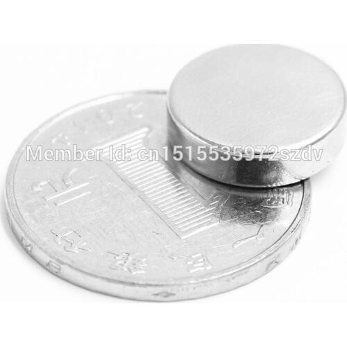 100pcs Strong Round Dia 15mm x 4mm N35 Rare Earth Neodymium Magnet Art Craft Fridge 15x4mm
