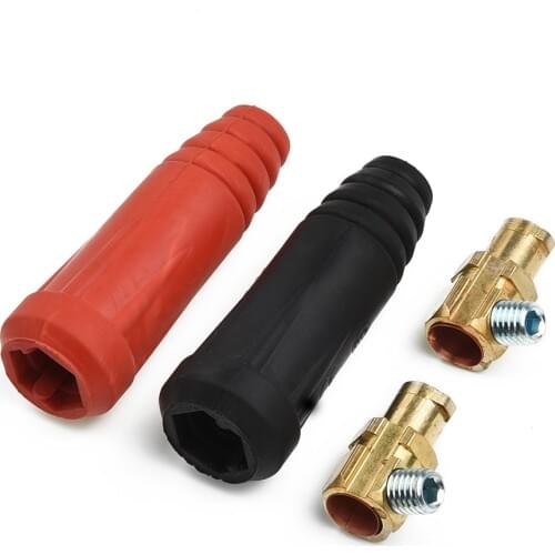 2 Pcs Connector Plug TIG Welding Cable Panel Connector DKJ10-25 200Amp Dinse For Soldering Welding Equipment Accessories