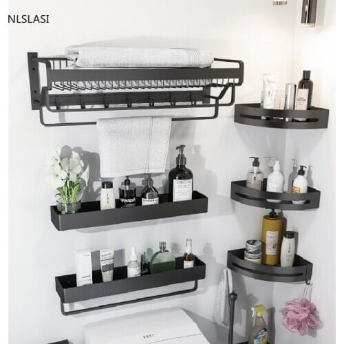 Space Aluminum Home Kitchen Shelf Wall Mounted Bowl Dish Rack Drainage Shelf Free-punching Storage Rack Plate Hardware Rack