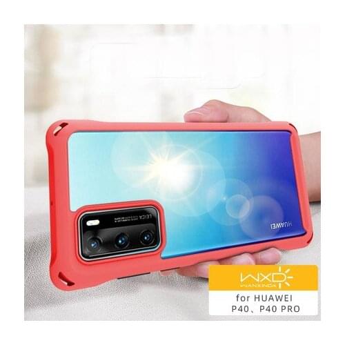 For Huawei P40 Pro Case Hard PC Transparent Armor shockproof protective Back Cover Case for huawei p40 p40pro phone shell