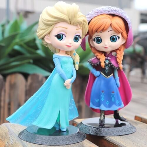 Disney Frozen Elsa Anna Princess Figures PVC Model Doll Action Collection Figurine Toy model for children gift