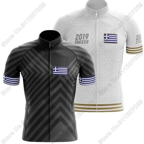 Greece 2021 Cycling Jersey Short Sleeve Summer Cycling Clothing Men Road Bike Shirts Bicycle Tops MTB Wear Uniform Maillot
