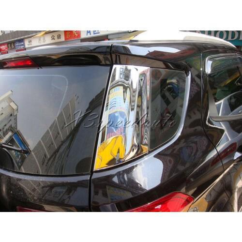 Chromed ABS Plastic Rear Side Window Trim Cover For Ford EcoSport 2013-2017 Up