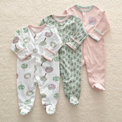 3Pcs Newborn Baby Girl Romper Winter Baby Boy Jumpsuit Clothes 100% Cotton Underwear Rompers Clothing Baby Rompers Warm Costume