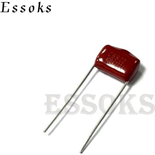 10PCS 400V222J 0.0022UF Pitch 10mm 2.2NF 400V 222 222J CBB Polypropylene film capacitor