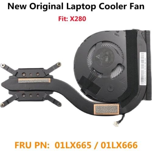 New Original CPU Cooler Cooling Heatsink Fan for Lenovo ThinkPad X280 Laptop FRU 01LX665 01LX666